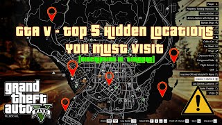 GTA V  Top 5 Hidden Locations Rockstar Hide From YOU XBOX PC PS4 PS5 [upl. by Chantalle]