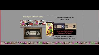 Barney Songs End Credits Comparison Screener vs [upl. by Burkitt]