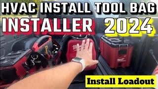 HVAC Install Tool Bag Loadout [upl. by Dnalevelc743]