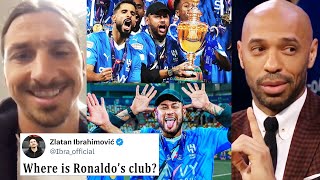 Famous Reaction on Al Hilal wins Saudi Pro League  Ronaldo Still Trophyless in Saudi league [upl. by Tristam379]