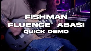 Fishman Fluence Abasi Pickups on Gear4Music Generation Pro 8 string QUICK DEMO [upl. by Nyleuqcaj534]