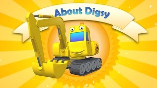 Heroes of the City  About Digsy the Digger  Car Cartoons  Car Cartoons [upl. by Immac]