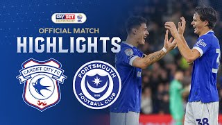 HIGHLIGHTS  CARDIFF CITY vs PORTSMOUTH [upl. by Odarbil]