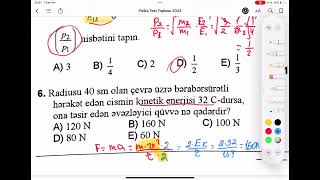 İmpuls Enerji Saxlanma qanunları Cismin kinetik enerjisi Dim2023 Fizika test toplusu [upl. by Leventis]