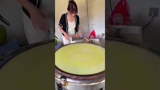 food crepe softcrepe cake crepemaker streetfood foodie [upl. by Jovita607]