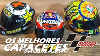 OS MELHORES CAPACETES DA MOTOGP MINIATURAS FIÉIS  Motorede [upl. by Guinna988]