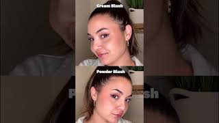 Unlock Flawless Glow Cream Blush vs Powder Blush makeuptutorial blush blushhacks [upl. by Emmalynn]