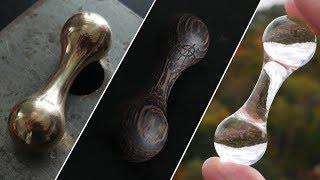 Aroundsquare Ice Bone Wenge Wood MOKUME GANE Knucklebones Review [upl. by Avlis]