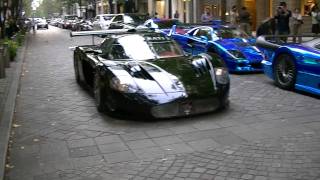 SuperCar Maserati MC12 Corse OFFICEK DUBAI STREET in Tokyo [upl. by Ahsekam]