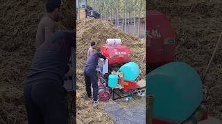 Fully automatic baling and wrapping machine Silage baling and wrapping machine [upl. by Duwalt]