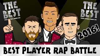 FIFA BEST PLAYER RAP BATTLE 2016 Messi vs Ronaldo vs Griezmann PARODY Ballon dOr Rap [upl. by Rehsu]