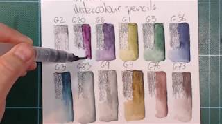 Staedtler Tinted colour pencils test and review [upl. by Oivaf]