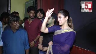 Actress Nayanthara Visit Rohini Theatre for Aramm Promotions C5D [upl. by Ayekat]