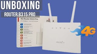 Unboxing Router Hilink B315 Pro Lte 300 Mbps [upl. by Donahue]