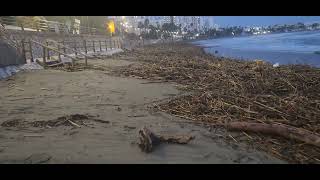 November 15th 2024 Benalmadena Beach after 2nd DANA Malaga Province Spain [upl. by Hplodur]