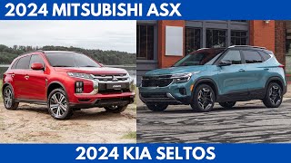 The 2024 Mitsubishi ASX Vs 2024 Kia Seltos are both subcompact SUVs Comparison [upl. by Corliss]