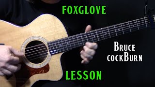 how to play quotFoxglovequot on guitar by Bruce Cockburn  acoustic guitar lesson tutorial [upl. by Holly-Anne]