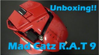 Mad Catz RAT 9 Wireless Gaming Mouse Unboxing [upl. by Yemorej]