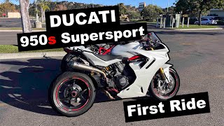 Fully Modded Ducati 950s Supersport  First Ride [upl. by Aibat]