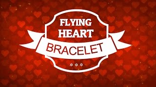 Flying Heart Bracelet for Valentines  Macrame School [upl. by Gittle623]