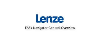 Lenze EASY Navigator  General overview [upl. by Loftis348]