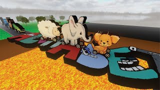 ANIMAL CROSSING ALPHABET LORE BRIDGE vs LAVA in Teardown [upl. by Eenel]