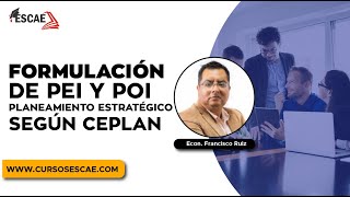 CURSO FORMULACIÓN DE PEI Y POI PLANEAMIENTO ESTRATÉGICO SEGÚN CEPLAN  2024 [upl. by Higinbotham]