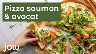 Recette de la pizza saumon avocat [upl. by Derzon]