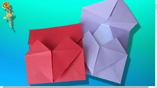 Origami  💌 Enveloppe avec 💗 un cœur [upl. by Aizirtap]