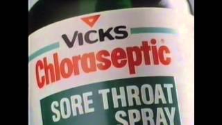 Vicks Chloraseptic throat spray advert from the eighties [upl. by Yral404]