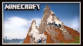 Minecraft Terraforming A Snow Mountain Scarland Landscaping Ep2 [upl. by Adnowal]