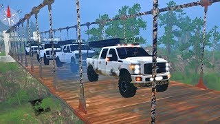 Ford F350 4x4 Offroad  Transportando Troncos por caminos difíciles  MudRunner Spintires [upl. by Matt]