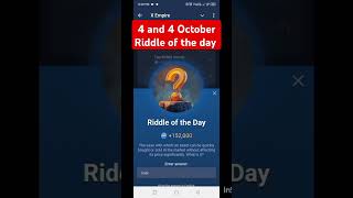 5 October riddle of the day x empire x empire riddle 5 October 5 x empire today riddle x empire [upl. by Justus]