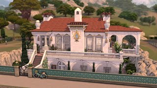 Villa Azul  The Sims 4 Speed Build  CC [upl. by Oramug]