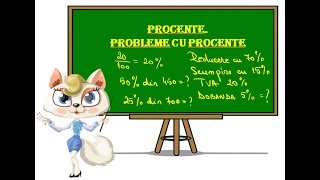 Procente Probleme cu procente [upl. by Alekal]