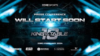 KING OF THE TABLE 10 Live Press Conference amp Face Offs [upl. by Yur882]