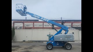 2013 Genie S60X 4x4 Boom Lift with Ground Controls 450 [upl. by Aihset599]