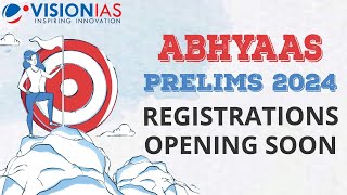 Abhyaas Prelims 2024  100 cities  Registrations Opening Soon [upl. by Claudia660]