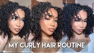 MY CURLY HAIR ROUTINE 2024 [upl. by Oliviero488]