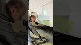 Fiberglass Filler Work on a Motorhome [upl. by Fulvia475]