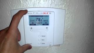 2 OGE OGampE energate SmartTemp Smart Thermostat Smart hours Smarthours Breaking my HVAC [upl. by Tami]