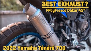 YAMAHA TENERE 700 BEST EXHAUST  FFbyFresco Dakar 45°  Sound Check  CZ [upl. by Paik806]