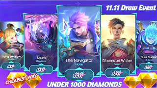 Cheapest way to get 1111 skin 2024 in mobile legends [upl. by Tuckie939]