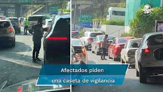 ¡Con pistola y a plena luz del día Así asaltan en el puente de Tamarindos [upl. by Sianna]