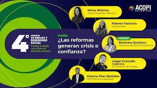 📢 Panel ¿Las reformas generan crisis o confianza [upl. by Sumetra970]