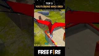 Top 3 Youtubers Who Died 😱 Para sumsung A2 A5 A7 A9 J2 J5 S5 S7 S9 A10freefire shorts [upl. by Nolyd]