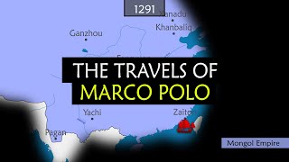 The Travels of Marco Polo  Summary on a Map [upl. by Osswald]