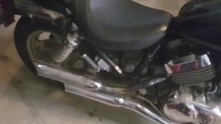 Final setup and ready to run 1997 honda magna vfr engine swap [upl. by Lerrej]