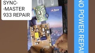 samsung sync master 933 repair  no power issue  power supply problem [upl. by Erinn]