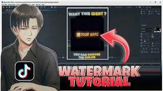 How To Make Animation Watermark In After Effects 🤔 Free Prset  Tut 💥 [upl. by Atreb794]